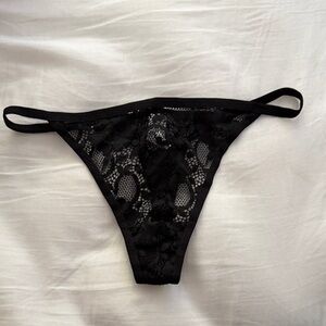 Black Lace Thong